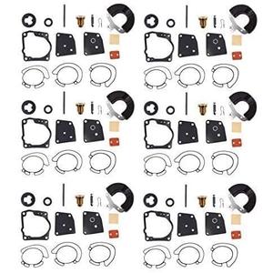 WFLNHB 6 x Carburetor Repair Kit replacement for Johnson Evinrude V4, V6 (90 100 105 115 150 175hp) 18-7247 436852 438996