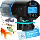 FISHNOSH Automatic Fish Feeder for Aquarium - New Generation 2026, Auto Food Dispenser with Timer for Small Tank, Big Aquariums & Pond (Blue)