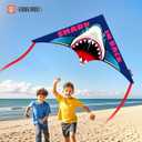 Kites Easy to Fly for Kids and Adults& Beginner, Outdoor Kite for Boys & Girls Toy,Perfect for Beaches and Parks & Family Fun (Ocean Overlord, 1)