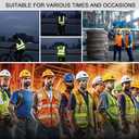 Safety Vest Breathable Mesh Reflective Vest with Pockets (Yellow, XL)