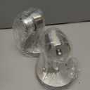 Frosted Wall Sconce Set of Two, Chrome Sconce Bathroom Lighting, Modern Chrome Vanity Light, Mid-Century Vanity Sconces for Bathroom, Living Room,Kitchen