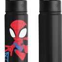 Simple Modern Kids Summit Water Bottle with Straw Lid | Marvel Spider Man 18oz Stainless Steel Cup Insulated Tumbler for Toddlers, Boys, School | Spidey Kid