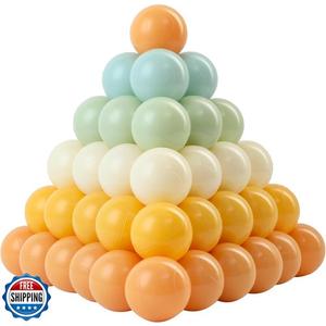 Ball Pit Balls, Safe Non-Toxic BPA-Free Crush-Proof Plastic Balls for Toddlers, Gift for Kids Birthday & Christmas, for Indoor Playpens, Party Decorations & Amusement Activities