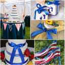 2 x Blue Satin Ribbon, 1 Inches x 25 Yards Royal Blue Fabric Ribbon for Gift Wrapping, Crafts, Wedding, Baby Shower, Bows Making, Wreaths, Wands Making and Other DIY Sewing Projects