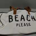 Weekend Vibes Canvas Tote Bag, Beach Bag, Beach Tote, Carry Bag by Santa Barbara Design Studio (Beach Please)