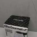 Elite Gourmet EKT1001 Electric 1.0L BPA-Free 1100W Glass Kettle Cordless 360 Base, Stylish Blue LED Interior, Handy Auto Shut-Off Function  Quickly Boil Water For Tea & More, Black