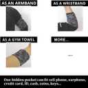 2pcs Small Fitness Cell Phone Armband Sleeve for Fitness Running Arm Band Pouch for Fitness Exercise Workout for iPhone 5 5S SE 6 6S 7 8 11 12 XS XR 13 Airpods Android Samsung Galaxy S5 S6 S7