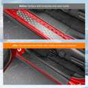 powoq Door Sill Guard Compatible with 2020-2026 Jeep Gladiator JT Threshold Protector 18-26 Wrangler JL Integrated Door Sill Protectors Entry Guard Replacement for 2020-2026 Jeep Gladiator Accessories