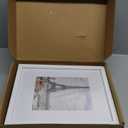 9x12 White Picture Frames set of 3, Made of Wooden and Glass Photo frame - Displays Picture 6x8 with Mat or 9 x 12 without Mat, Desktop & Wall Collage Frame set