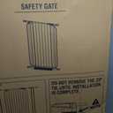 40" Extra Tall Baby Gate No Drilling, Auto Close Dog Gate, Black