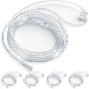 5 Pack 16Ft Oxygen Nasal Cannula for Adult, Soft Oxygen Tubing, Cannula Nasal Tubing, Kink Resistant, Lightweight Tube