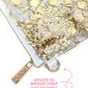 Packed Party Spirit Squad Confetti Everything Pouch, Makeup Bag, Travel Bag,Cosmetic Bag for Women (Good As Gold) (Blue)