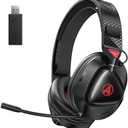 PH3 Wireless Gaming Headset for PS5, PS4, Switch, PC, Mac, Wireless Gaming Headphones with Microphone, Low Latency 2.4GHz Bluetooth Over Ear Headphones with Lossless Audio, 50Hrs Battery, Black