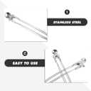 FRCOLOR 12pcs Hair Clip Metal Alligator Curl Clips Hairdressing Positioning Clip for Buns Pin Curl Clips Metal Mini Claw Section Stainless Steel Bobby