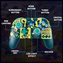 NBCP For Switch Wireless Gaming Controller ,Compatible with PC Switch/Lite/OLED, Switch 2, Android & iOS - with 2 Macro Buttons,Motion sensing,Adjustable dual vibration, TURBO,Drift repair,1000Hz Polling, 7-Color RGB Light (Micky Mouse -Green)