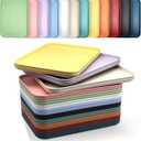 10 Pack Plastic Art Craft Trays, Multicolor Activity Sensory Puzzle Sorting Trays for DIY Projects Beads Jewelry, Stackable Food Serving Platters Home Restaurant Organizer Party Supply 12x9in