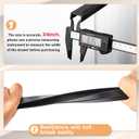 Tenare 4 Pieces Hanging File Rails PVC Black File Rails Hanging System Keeping Your Folders Neat and Organized(3/4 Inch Drawer Sides 24 Inch Long)