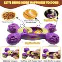 Magicorange Dog Chew Toys for Aggressive Chewers, 1 Pack Indestructible Toy for Medium/Large Breed, Nylon Dog Toys to Keep Them Busy,Bacon Flavor (Purple)