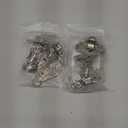 Probrico Soft Opening Kitchen Cabinet Hinges 2 Pairs (4 Pieces), Brushed Satin Nickel Face Frame Mounting Concealed Hinges for Kitchen Cupboard Hardware, with Mounting Screws