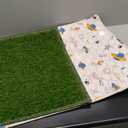 Reusable Dog Loo System with Artificial Grass Turf&Pee Pads&Tray, for Puppy Potty Training is Portable&Easy to Clean,35x23in Large Dog Litter Box Toilet for Indoor/Outdoor use