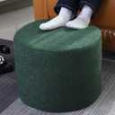 Asuprui Supportive Boucle Pouf Ottoman and Foot Rest Elevate Your Living Room Decor with Lightweight Pouf Filler Modern Foam Stuffed Poof Perfect to Rest Your Feet Moss Green