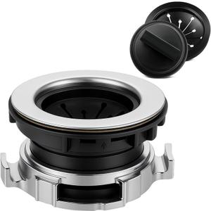 Garbage Disposal Sink Flange Kit, Stainless Steel Kitchen Sink Drain Assembly for Garbage Disposal for 3 1/2 Inch Standard Sink Drain Hole, Waste King EZ Mount, Whirlaway and GE Models (114mm)