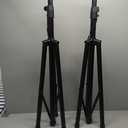 Rockville Pair of Tripod DJ PA Speaker Stands + Carrying Case Black, (RVSS2)