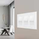 3 x 2 Pack Decorator Light Switch Cover Plate, Standard Size 3-Gang 4.57 x 6.38", Wall Plate Switch Cover, Outlet Covers Wall Plate, Unbreakable And High Temperature Resistant Switch Plate Covers, White