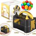 Bezente Balloon Pump Electric, Portable Balloon Inflator Pump Electric Air Pump for Balloons Dual Nozzle Electric Balloon Pump for Birthday Wedding Graduation Party Decorations