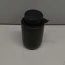 BosilunLife Lotion Pump Dispenser - Matte Black Soap Dispenser Bathroom Ceramic Dish Liquid Soap Dispenser for Kitchen, Bathroom Countertop Soap Dispensers