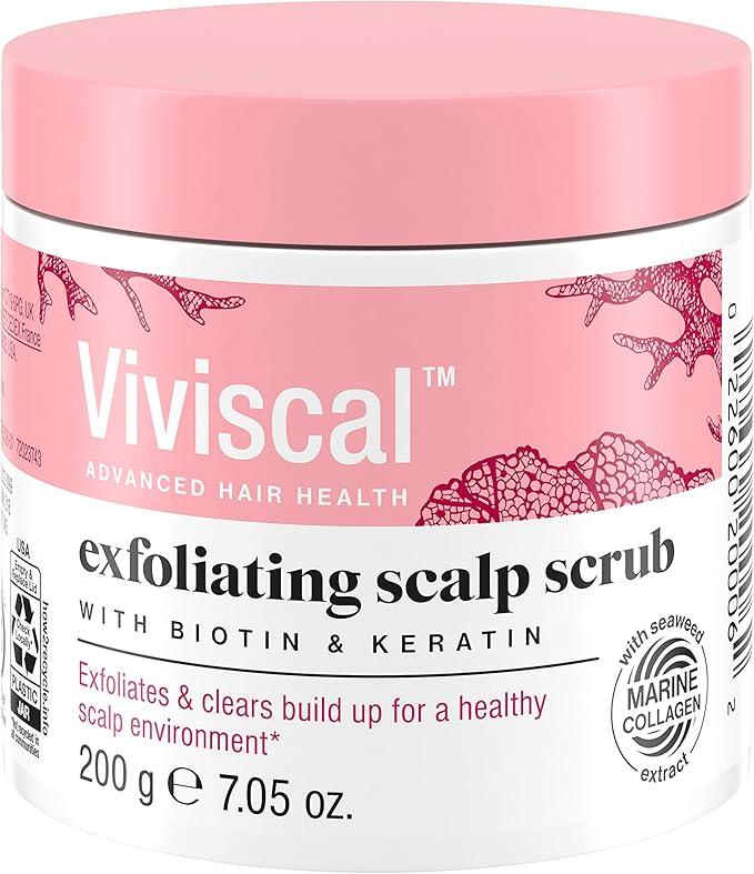 Viviscal Exfoliating Scalp Scrub, Clarifying Scrub with Biotin & Keratin, Promote Fuller & Healthier Hair Growth, Gentle Exfoliating Scalp Treatment, 200g (7.05 oz.)