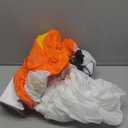 5FT Halloween Inflatables Pumpkin Ghost Built-in 3-Pattern Colorful Flashing Light, Cute Halloween Blow Up Yard Decorations for Indoor Outdoor Home/Holiday/Party/Yard/Lawn (1PCS)