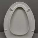 KOHLER K-4636-0 Cachet Elongated, Grip-Tight Bumpers, Quiet-Close Release Hinges, Quick-Attach Hardware, No Slam Toilet Seat, White