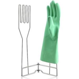 LEKUSHA Kitchen Gloves Drying Rack, SUS 304 Stainless Steel Dish Gloves Holder