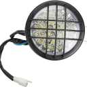 FVRITO 12V LED Front Head Light Lamp for 110cc 125cc 150cc 200cc 250cc TaoTao Coolster Roketa Yamoto Vitacci JCL Kazuma Peace RPS ICEbear Apollo Sej BULL KXD FARM Sunl Kandi ATV Quad 4 Wheeler Go Kart