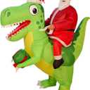 LUVSHINE Santa Costume Adult Funny Inflatable Christmas Costume for Chrismast Party (Santa-Adult)