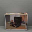 Victrola Journey Bluetooth Portable Suitcase Record Player with Built-in Speakers, 3 Speed Vinyl Record Player, RCA Out, Headphone Jack (Grey Rose Gold)