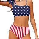 Girls Swimsuits Two Piece Bikini Set Ruffle Bathing Suit with Adjustable Strap Quick Dry Beach Girls' Swimwear 11-12yr