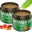 Dr. Sebi Batana Oil for Hair Growth - 2 Pack, 100% Natural & Organic, Repairs Damaged Hair, Prevents Hair Loss, Enhances Thickness