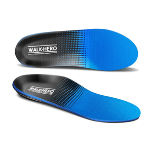 Walkhero Plantar Fasciitis Pain Relief Insoles High Arch Support Orthotic Shoes Inserts, Relieve Flat Feet and Foot Fatigue (Men's 6-6 1/2 | Women's 8-8 1/2, Blue
