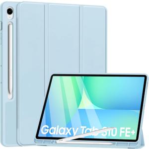 for Samsung Galaxy Tab S10 FE+ Plus Case 13.1'' 2025, Back Soft TPU Tablet Cover with Auto Sleep/Wake, Pen Holder, 13.1 inch (SkyBlue)