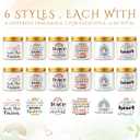 MTLEE 12 Pcs Teacher Appreciation Gift Candles Bulk 3.5oz Scented Soy Wax Jar Candles Thank You Teacher Graduation Gift, 12 Fragrance (Rainbow, White)