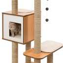 Vesper Cat Tree, High Base, Walnut