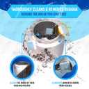 Washing Machine Cleaner Descaler 24 Pack - Deep Cleaning Tablets For HE Front Loader & Top Load Washer, Septic Safe Eco-Friendly Deodorizer, Clean Inside Drum and Laundry Tub Seal - 12 Month Supply, 1 Count