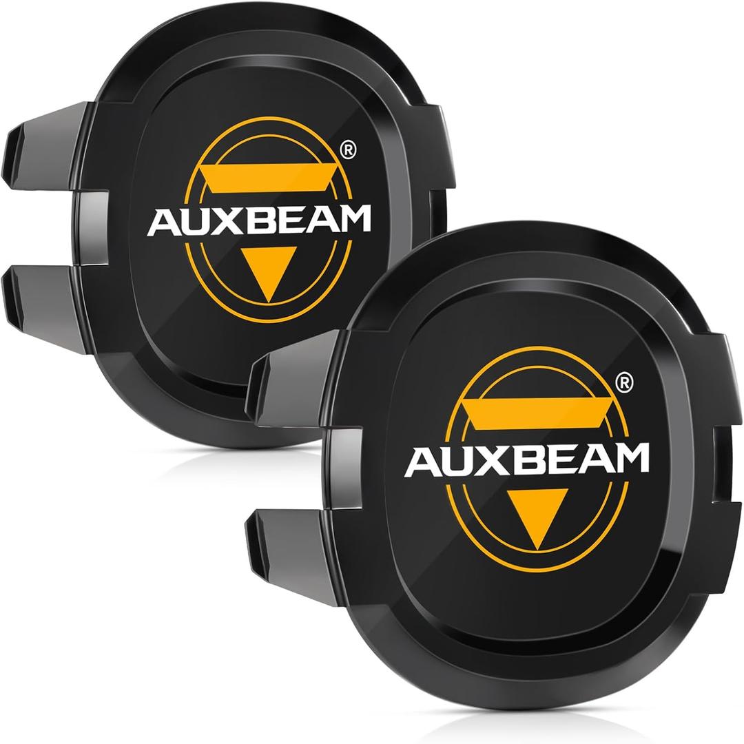 Auxebam 4 inch Black Offroad Light Covers, 2Pcs LED Round Pod Cover Waterproof Polycarbonate Protective Lens for LED Cube Lights Driving Fog Light (Fit for ZD000670 ZD000671)