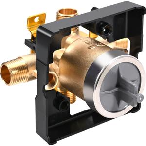 R10000-UNWS Universal Shower Valve Body Replacement Delta Faucet R10000 UNWS MultiChoice Bathtub and Shower Valve Body for Tub Faucet Trim Kits, Fits Single or Dual Function Delta Faucet Trim Set