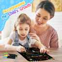 3 x 10 Packs First Day of School Sign, 12" X 10" Back to School Sign, Double-Sided Paper Chalkboard First and Last Day of Schools, Reusable Photo Prop for Kindergarten Preschool Kids with 6 Liquid Chalk