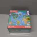 Floor Puzzles for Kids Ages 3-5 4-6 Educational 48 Piece Animals of The World with 2 Giant Coloring Posters Preschool Learning Toy Geography Continents Oceans Fun Gift Screen Free Family Playtime