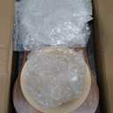 Havniva Ceramic 6.3-inch Raised Double-Bowl Set with Non-Slip Stand, 1.5 Cup Food or 15 oz Water Dishes for Small Dogs, Wide Opening with Rounded Edges(Oat Beige)