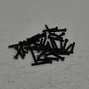 M6 x 30mm 35mm 40mm 45mm 50mm Heavy Duty Hexagon Bolts Hex Head Screws, 8.8 Grade Alloy Steel, Black Oxide Finish, Metric, Machine Fully Thread, Assortment Kit 50PCS